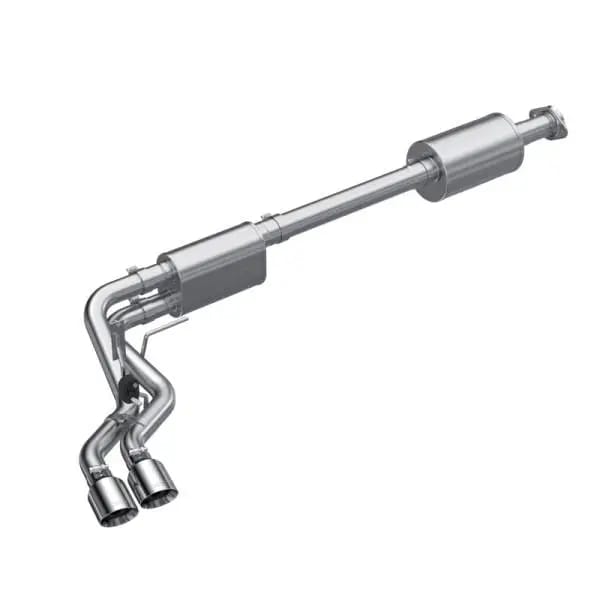 MBRP 2021+ Ford F150 Aluminized Dual Pre-Axle (Street Profile) 2.5in OD Tips 3in Cat Back Exhaust thumbnail 2