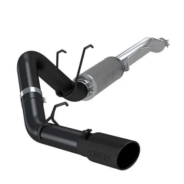 MBRP 2017+ Ford F-250/350 Crew Cab 6.2L/7.3L Cat Back Single Side Black Finish thumbnail 2