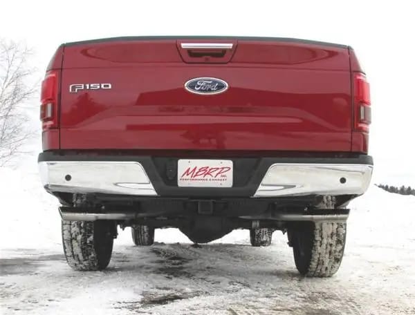 MBRP 2015 Ford F-150 5.0L 3in Cat Back Dual Split Side Exit AL Exhaust System thumbnail 4