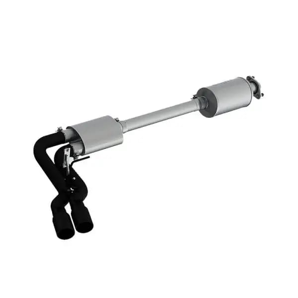 MBRP 15-20 Ford F150 Pre-Axle 4in OD Tips Dual Outlet 3in Black Coated Cat Back Exhaust thumbnail 2