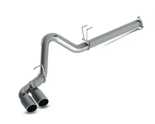 MBRP 2015 Ford F250/350/450 6.7L 4in Filter Back Dual Single Side Exit 5in Tips T409 Exhaust thumbnail 3