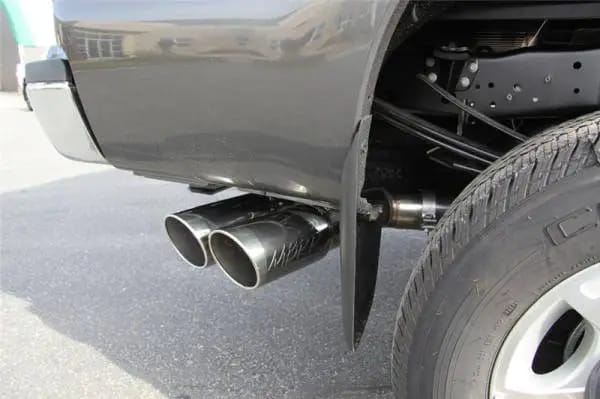 MBRP 2015 Ford F250/350/450 6.7L 4in Filter Back Dual Single Side Exit 5in Tips T409 Exhaust thumbnail 5