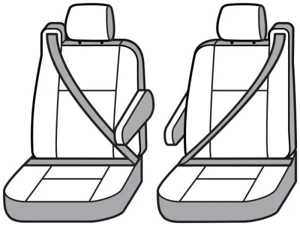 Covercraft 01-06 Ford Super Waterproof Polyester SeatSaver Custom Front Row Seat Covers - Grey thumbnail 3