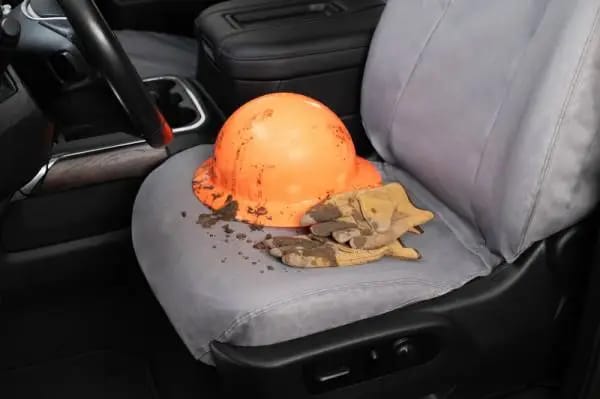 Covercraft 04-05 Dodge Ram Polycotton SeatSaver Custom Front Row Seat Covers - Grey thumbnail 6