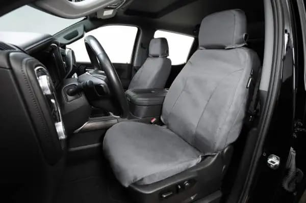 Covercraft 19-20 Ford F-150/19-22 Waterproof Polyester SeatSaver Custom Front Row Seat Covers - Grey