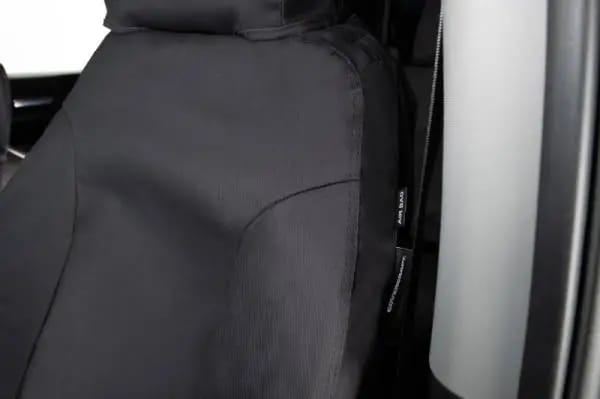 Covercraft 21-24 Ford F-150 Polycotton SeatSaver Custom Front Row Seat Covers - Charcoal thumbnail 5