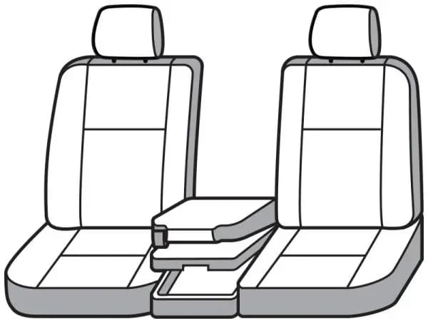 Covercraft 21-24 Ford F-150 Polycotton SeatSaver Custom Front Row Seat Covers - Misty Grey thumbnail 3