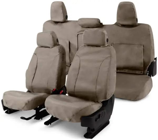 Covercraft 1996-06 Chevrolet Silverado Waterproof Polyester SeatSaverSecond Row Seat Covers - Taupe thumbnail 7