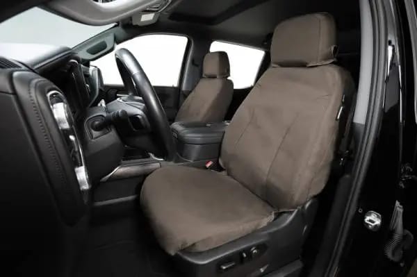 Covercraft 99-04 Ford Superduty Waterproof Polyester SeatSaver Custom Second Row Seat Covers - Taupe