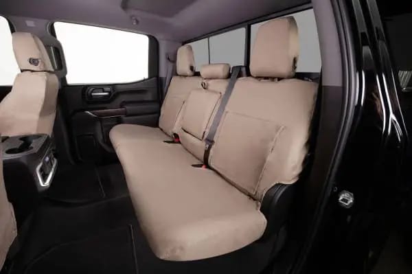 Covercraft 11-16 Ford F-250/ Polycotton SeatSaver Custom Second Row Seat Covers - Taupe thumbnail 7