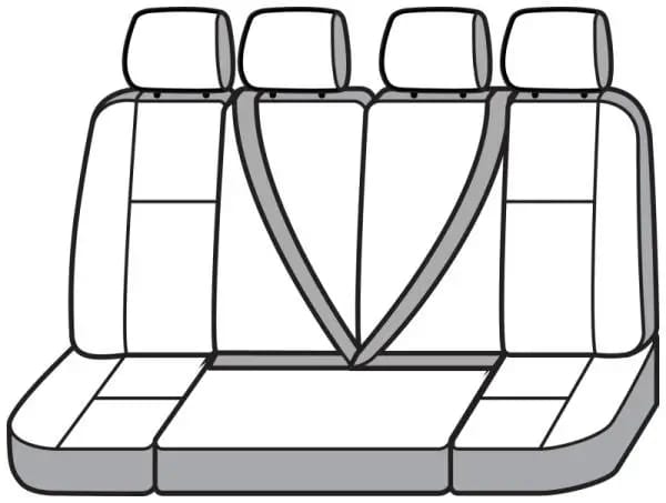Covercraft 15-21 Ford Transit Waterproof Polyester SeatSaver Custom Third Row Seat Covers - Grey thumbnail 3