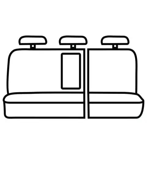 Covercraft 19-24 Chevrolet Silverado Polycotton SeatSaver Custom Second Row Seat Covers - Wet Sand thumbnail 3