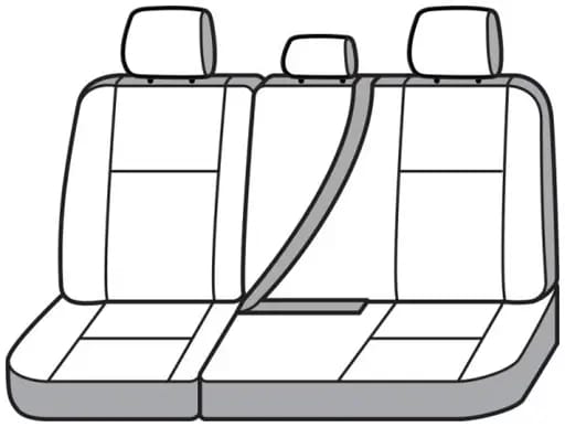 Covercraft 19-22 Ford F150 Waterproof Polyester SeatSaver Custom Second Row Seat Covers - Grey