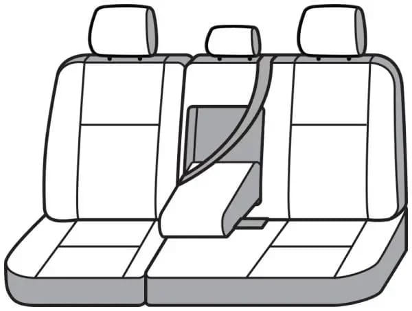 Covercraft 21-24 Ford F-250 Polycotton SeatSaver Custom Second Row Seat Covers - Misty Grey thumbnail 3
