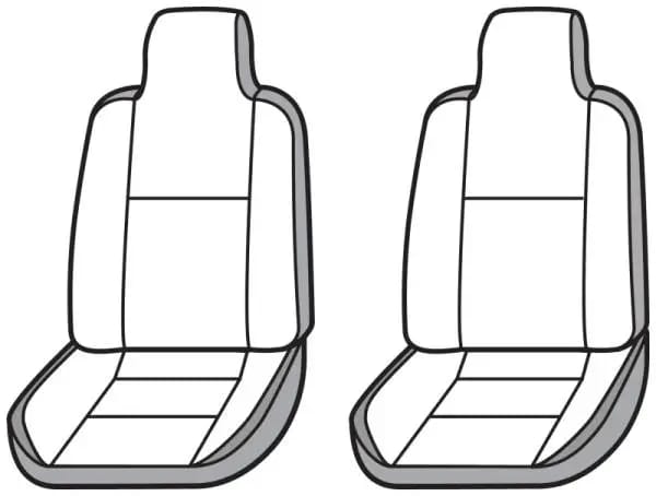 Covercraft 08-10 Ford F250/350 Carhartt Super Dux SeatSaver Custom Front Row Seat Covers - Black thumbnail 6