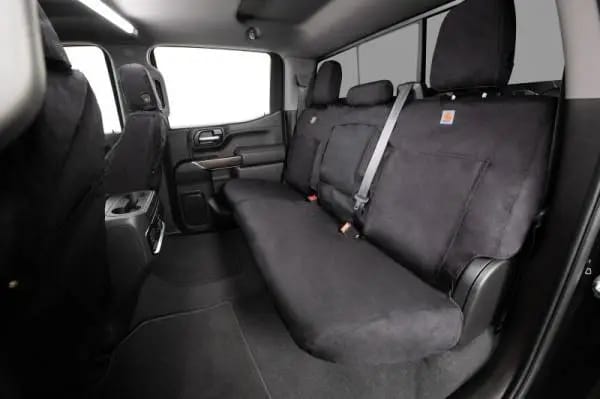 Covercraft 09-21 Ford E Carhartt Super Dux SeatSaver Custom Front Row Seat Covers - Black thumbnail 3