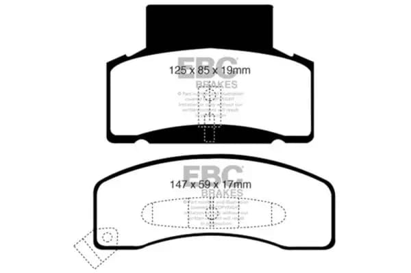 EBC 92-99 Chevrolet C30 DRW Ultimax2 Front Brake Pads thumbnail 2
