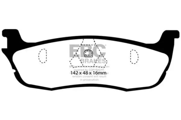 EBC 97-99 Ford Expedition 4.6 2WD Ultimax2 Rear Brake Pads thumbnail 2