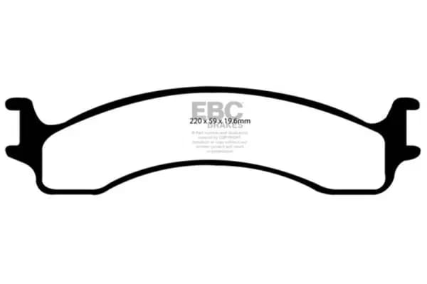 EBC 00-02 Dodge Ram 2500 Pick-up 5.2 2WD Ultimax2 Front Brake Pads thumbnail 2