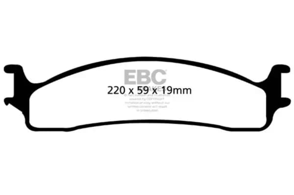 EBC 06-11 Dodge Ram 1500 Mega Cab 2WD Ultimax2 Front Brake Pads thumbnail 2