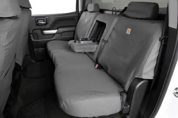 Covercraft 10-13 Chevrolet Silverado Carhartt SeatSaver Custom Front Row Seat Covers - Gravel thumbnail 7