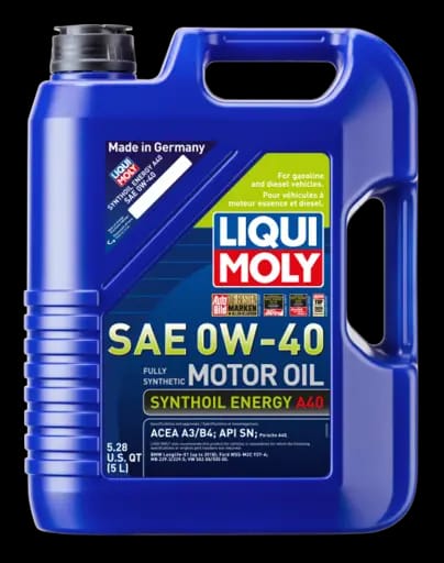 LIQUI MOLY 5L Synthoil Energy A40 Motor Oil SAE 0W40