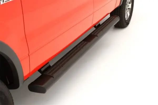 Lund 07-17 Chevy Silverado 1500 Ext. Cab 6in. Oval Straight Black Nerf Bars - Black thumbnail 4