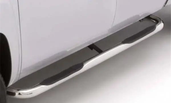 Lund 01-13 Chevy Silverado 1500 Crew Cab (Body Mount) 3in. Round Bent SS Nerf Bars - Polished thumbnail 2