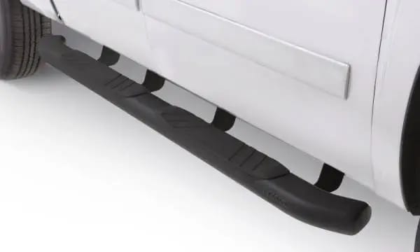 Lund 07-17 Chevy Silverado 1500 Ext. Cab (Excl. 11-17 Diesel Model) 5in. Oval Bent Nerf Bars - Black thumbnail 3