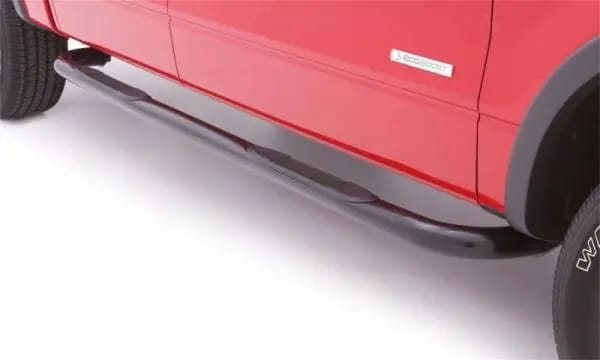 Lund 03-09 Dodge Ram 2500 Quad Cab 3in. Round Bent Steel Nerf Bars - Black thumbnail 2