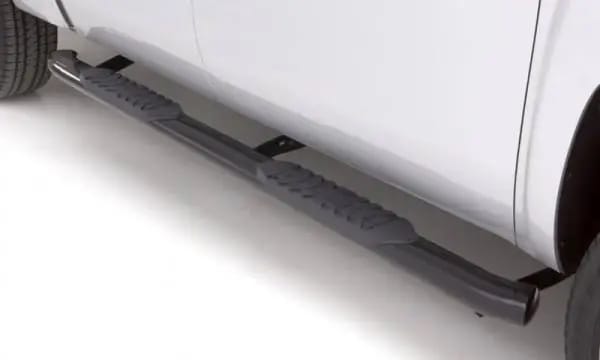 Lund 03-09 Dodge Ram 2500 Quad Cab 4in. Oval Curved Steel Nerf Bars - Black thumbnail 6