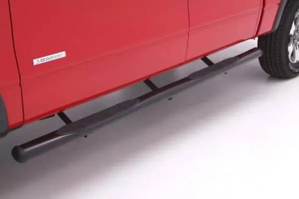Lund 15-18 Ford F-150 SuperCrew 4in. Oval Straight Steel Nerf Bars - Black thumbnail 3