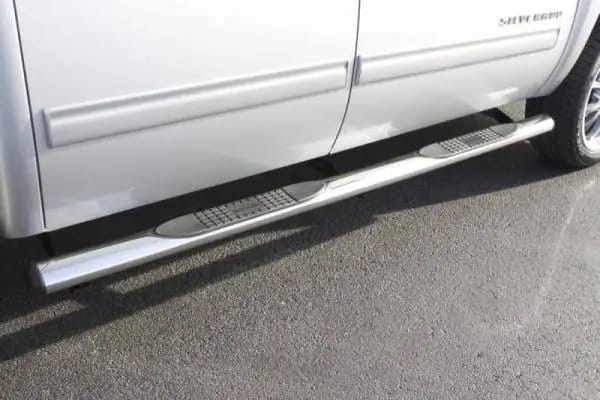 Lund 15-18 Ford F-150 SuperCrew 4in. Oval Straight SS Nerf Bars - Polished thumbnail 3