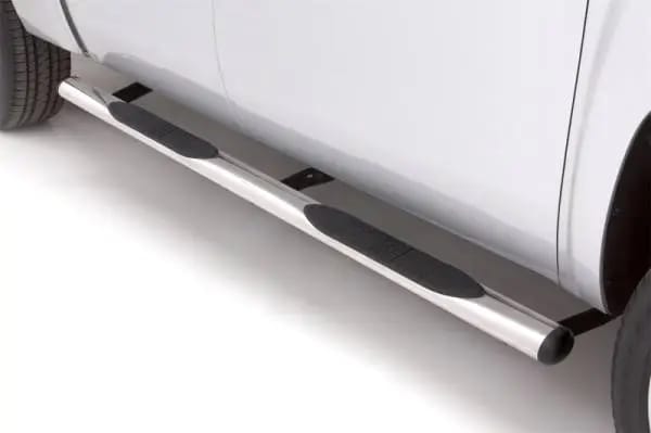 Lund 99-16 Ford F-250 Super Duty Crewcab 4in. Oval Straight SS Nerf Bars - Polished thumbnail 3