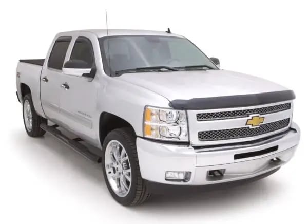 Lund 01-13 Chevy Silverado 1500 Crew Cab 5in. Oval Curved Steel Nerf Bars - Black thumbnail 8