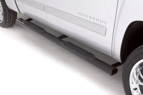 Lund 01-13 Chevy Silverado 1500 Crew Cab 5in. Oval Straight SS Nerf Bars - Polished thumbnail 7