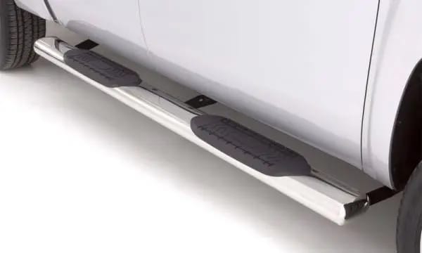 Lund 07-17 Chevy Silverado 1500 Crew Cab 6in. Oval Straight SS Nerf Bars - Polished thumbnail 3