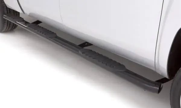 Lund 01-14 Chevy Silverado 2500 Crew Cab (6.5ft. Bed) 5in. Oval WTW Steel Nerf Bars - Black thumbnail 4