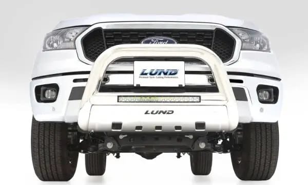Lund 20-22 GM 2500HD/3500HD Bull Bar w/Light & Wiring - 304 Stainless Steel thumbnail 2
