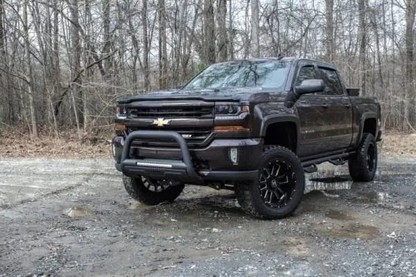 Lund 07-17 Chevy Silverado 1500 Bull Bar w/Light & Wiring - Black thumbnail 5