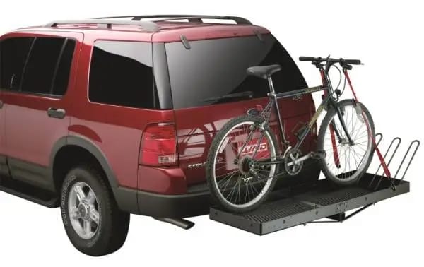 Lund Universal Cargo Bike Attachment 20x60 Non-Folding Steel Carrier - Black thumbnail 3