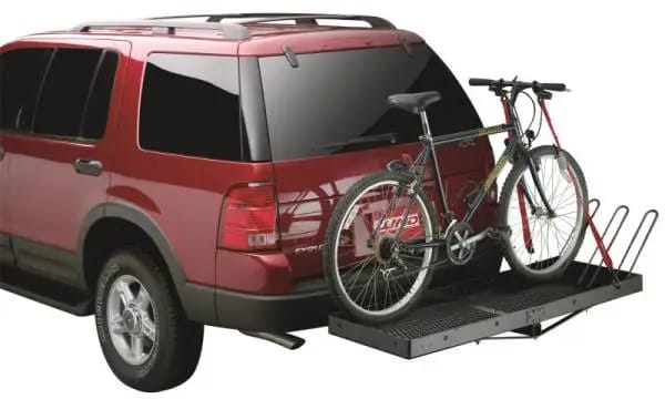Lund Universal Cargo Bike Attachment 20x60 Non-Folding Steel Carrier - Black thumbnail 4