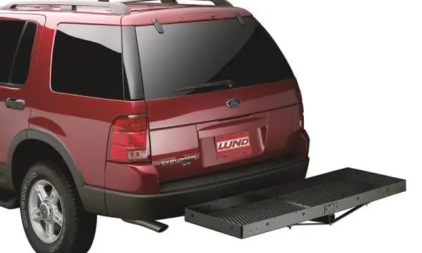 Lund Universal 20in X 60in Basic Cargo Carrier For 2in Hitches - Black thumbnail 5