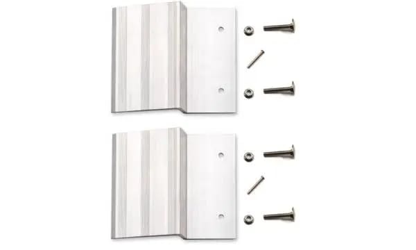 Lund Universal Ramp Kit For 2X8in To 2X10in Planks 9X7.5X2.25in - Silver