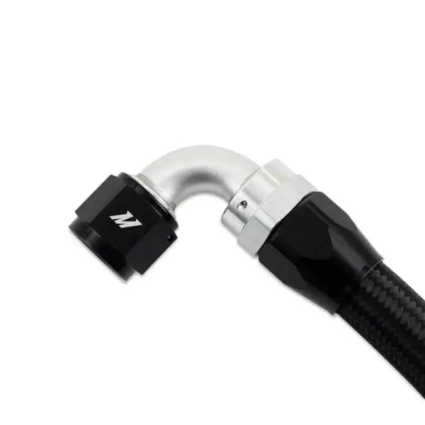 Mishimoto 3Ft Stainless Steel Braided Hose w/ -10AN Straight/90 Fittings - Black thumbnail 3