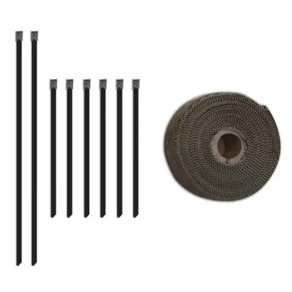 Mishimoto 2 inch x 35 feet Heat Wrap with Stainless Locking Tie Set thumbnail 2