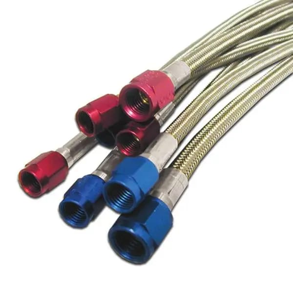 Nitrous Express 3AN 72in SS Braided Hose - Black thumbnail 3