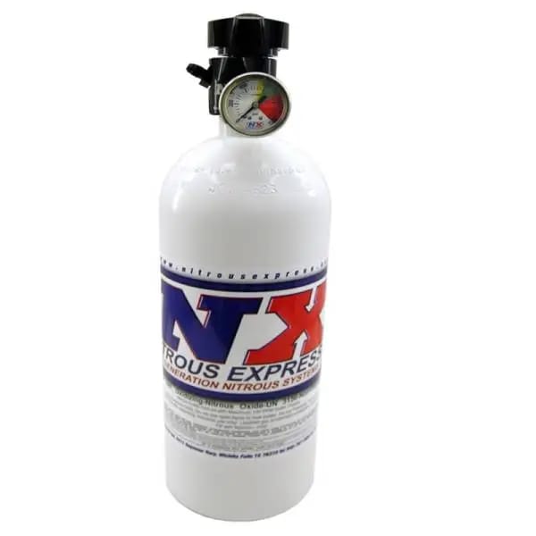 Nitrous Express 15lb Bottle w/Lightning 500 Valve (6.89 Dia x 26.69 Tall) w/Gauge thumbnail 3