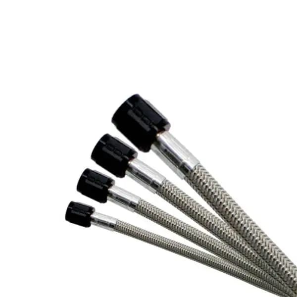 Nitrous Express 4AN 4ft Stainless Steel Braided Hose - Black thumbnail 3