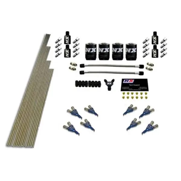 Nitrous Express 8 Cyl Piranha Nozzle Intake Plumbing Kit (Incl Hardware) thumbnail 2